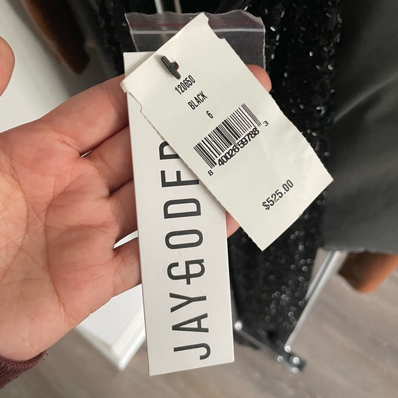 Jay Godfrey Black Sequin Dress! - Picture 4 of 9